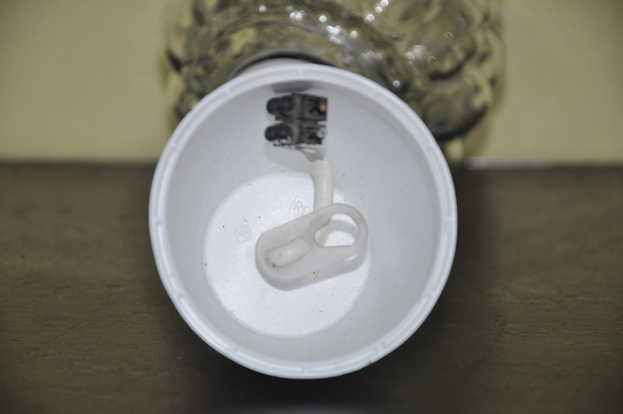 Vintage glass pendant lamp