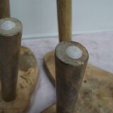 Pair of low tables harnesses mango wood