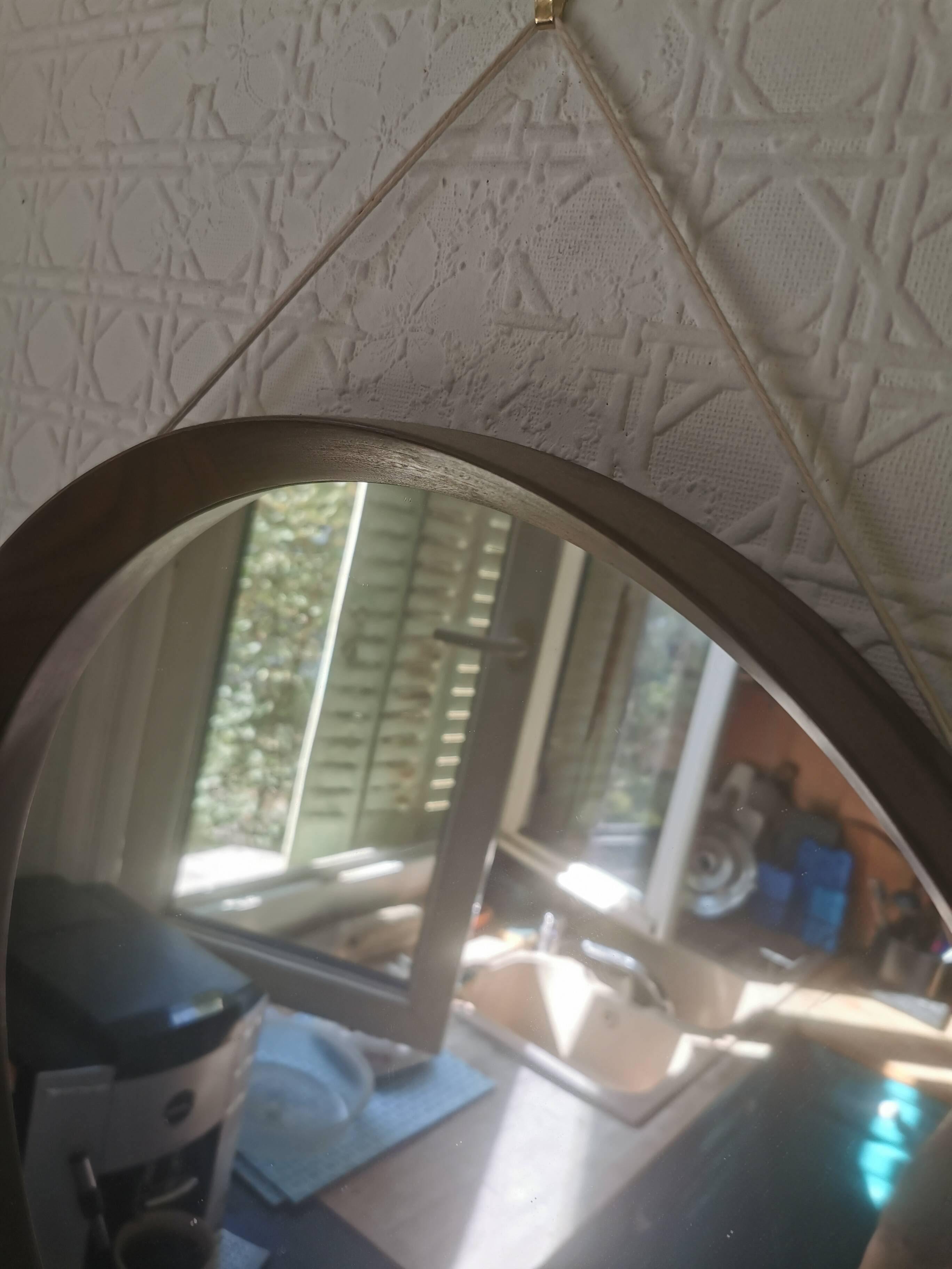 Miroir italien en palissandre