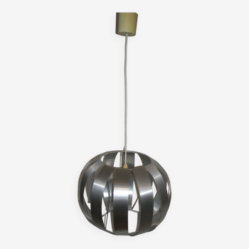 Aluminum pendant lamp from the 60s - 70s