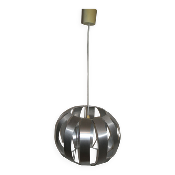 Aluminum pendant lamp from the 60s - 70s