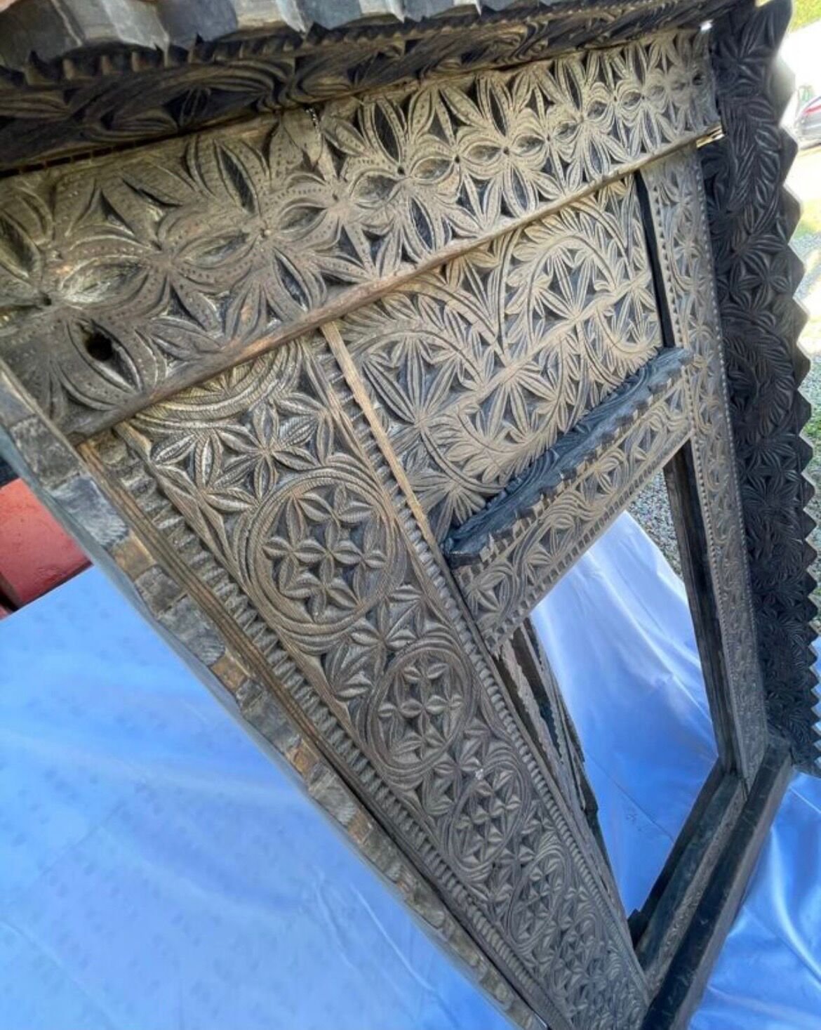 Large ancient door from the Himalayas.