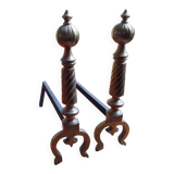 Paire de chenêts