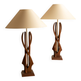 Pair of organic lamps - US 1960s