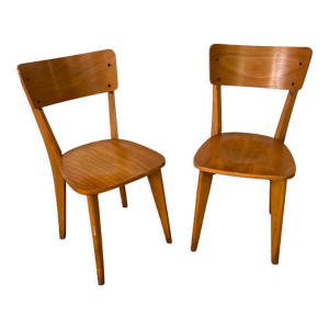 paire de chaises en bois