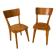 Paire de chaises en bois