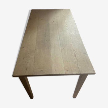 Old farmhouse table natural wood