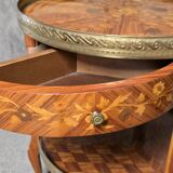 Marquetry-decorated gueridon – 20th century