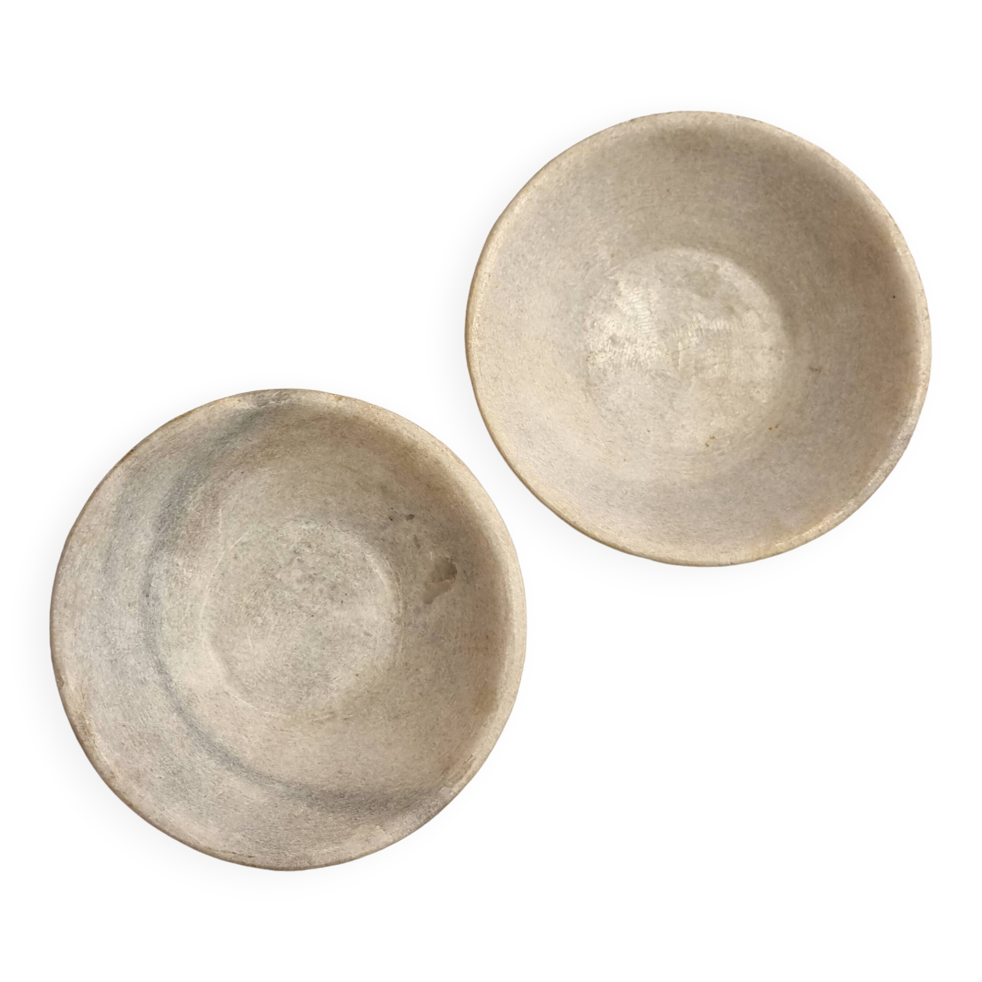 Duo of marble cups