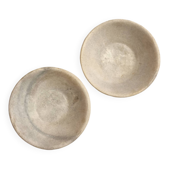 Duo of marble cups