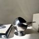 Space age ashtray in chrome metal, 1970s design.