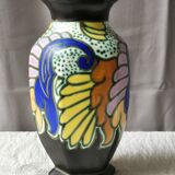 Vase art- deco sign " c.m. bergen "