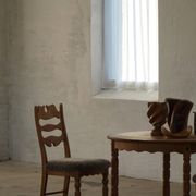 Denmark mid-century, set of 8 oak and lambswool chairs, Henning Kjærnulf, 1960s