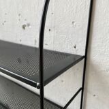 Black metal string shelf