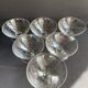 6 champagne glasses – Engraved crystal