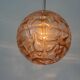 Pink pendant lamp made of hand-blown glass by Doria Leuchten, 1960s Germany.