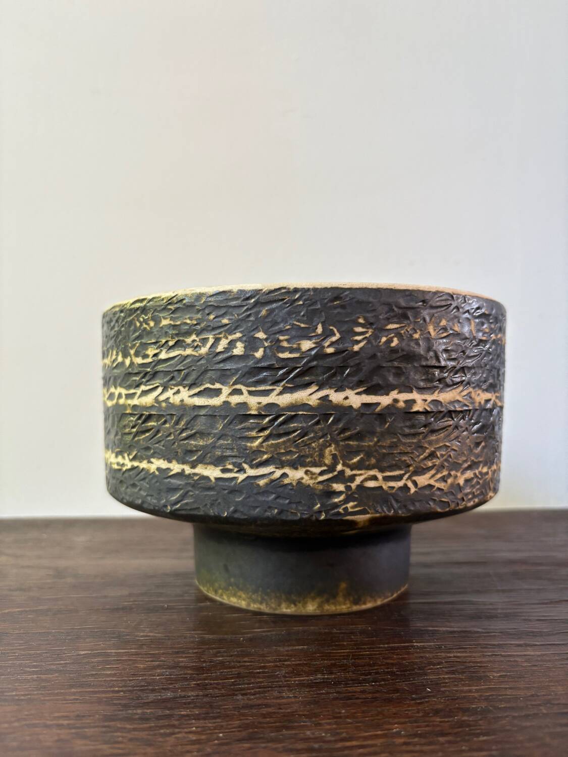 Cache pot vintage Peter Groendeveldt écorce de bouleau