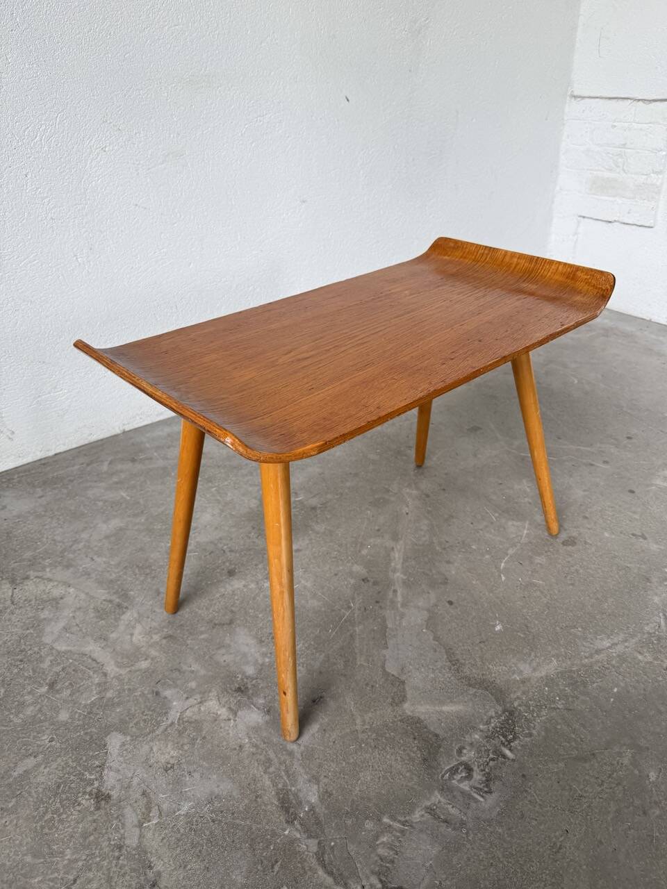 Baumann oak console coffee table from the 60s