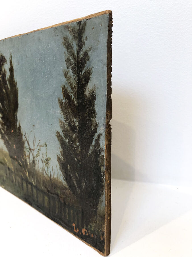 Oil on panel Impresionism, LATE NINETEENTH