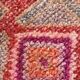 3x12 Vintage Pink & Red Turkish Runner Rug, Super Soft Rug, 86x378Cm