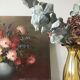 Huile sur toile bouquet de fleurs