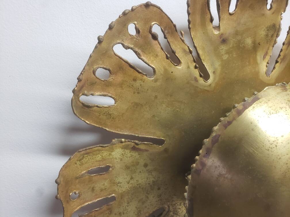 Svend Aage Holm, Paire d'Appliques Scandinaves "flower", 1960