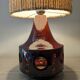 Glazed ceramic floor lamp from the 60s/70s
