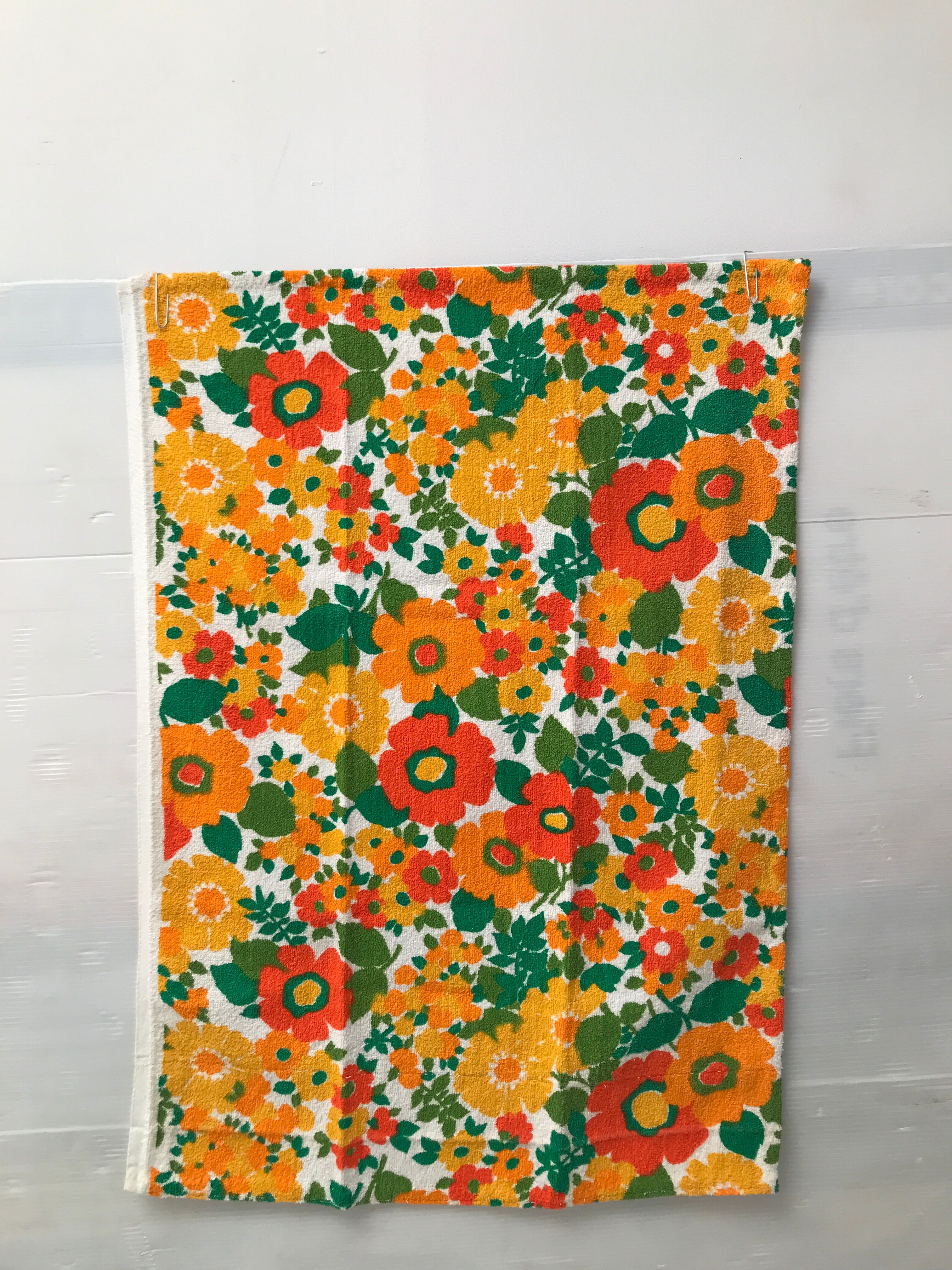 Set of 5 hand towel towels 70s