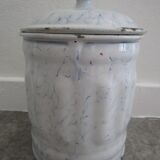 Pot tôle émaillée vintage "Sucre"