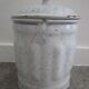Pot tôle émaillée vintage "Sucre"