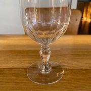 Set of 6 large Baccarat crystal wine glasses, balloon model