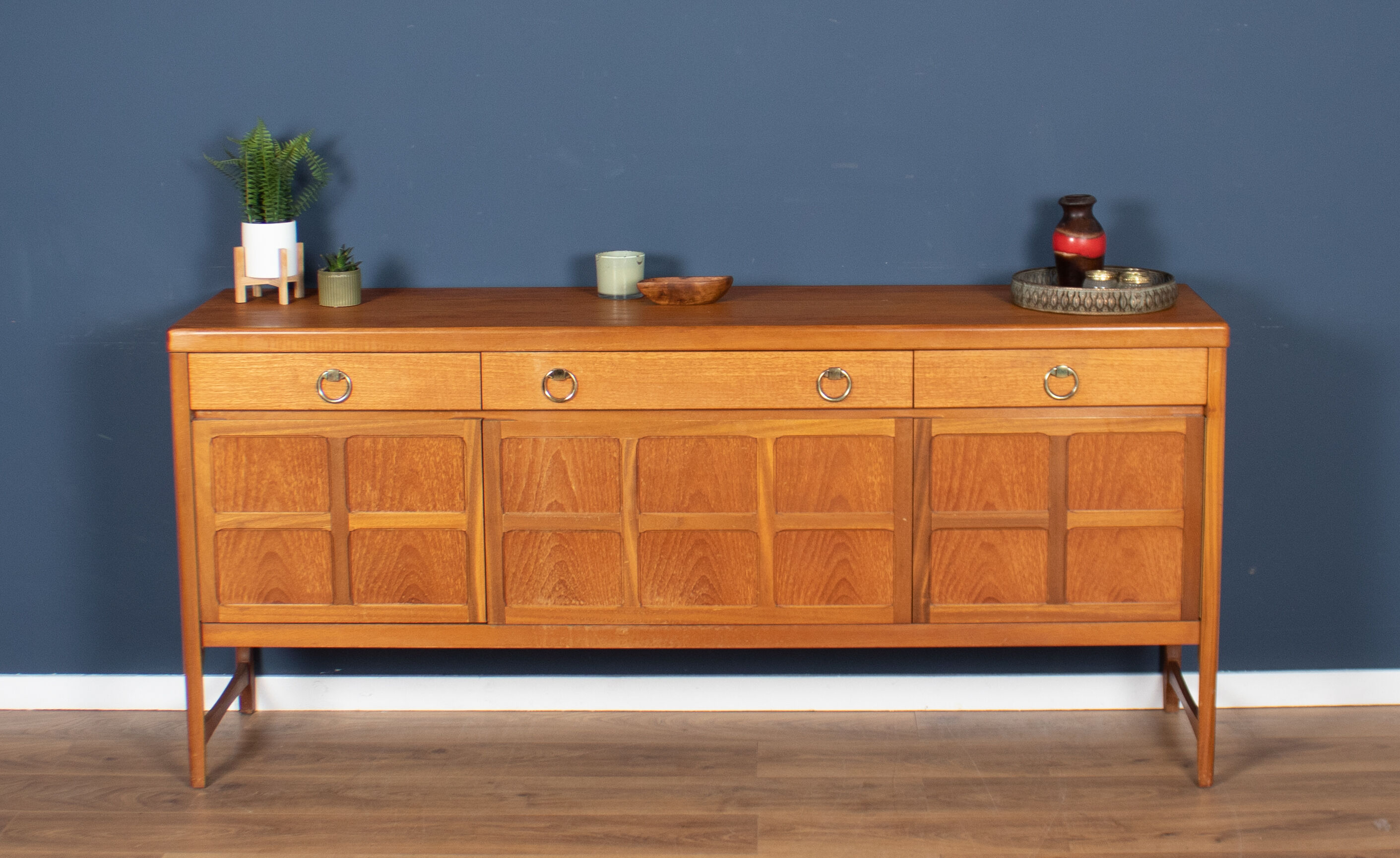 Retro teak 1960s nathan squares mid century sideboard