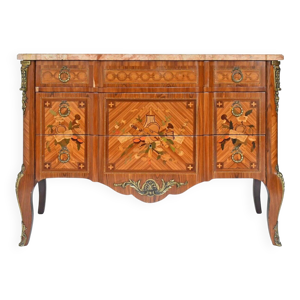 Commode de style Transition - marqueterie