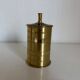 Vintage 1960 cigarette case, gold and black dispenser box - 13 x 7 cm