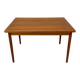 1960s Large Vintage Minimalistic Teak Extendable Dining Table