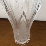 Large vintage cut Arques crystal vase
