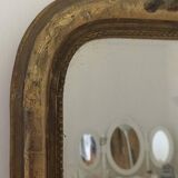 Louis-Philippe gilded mirror with pediment