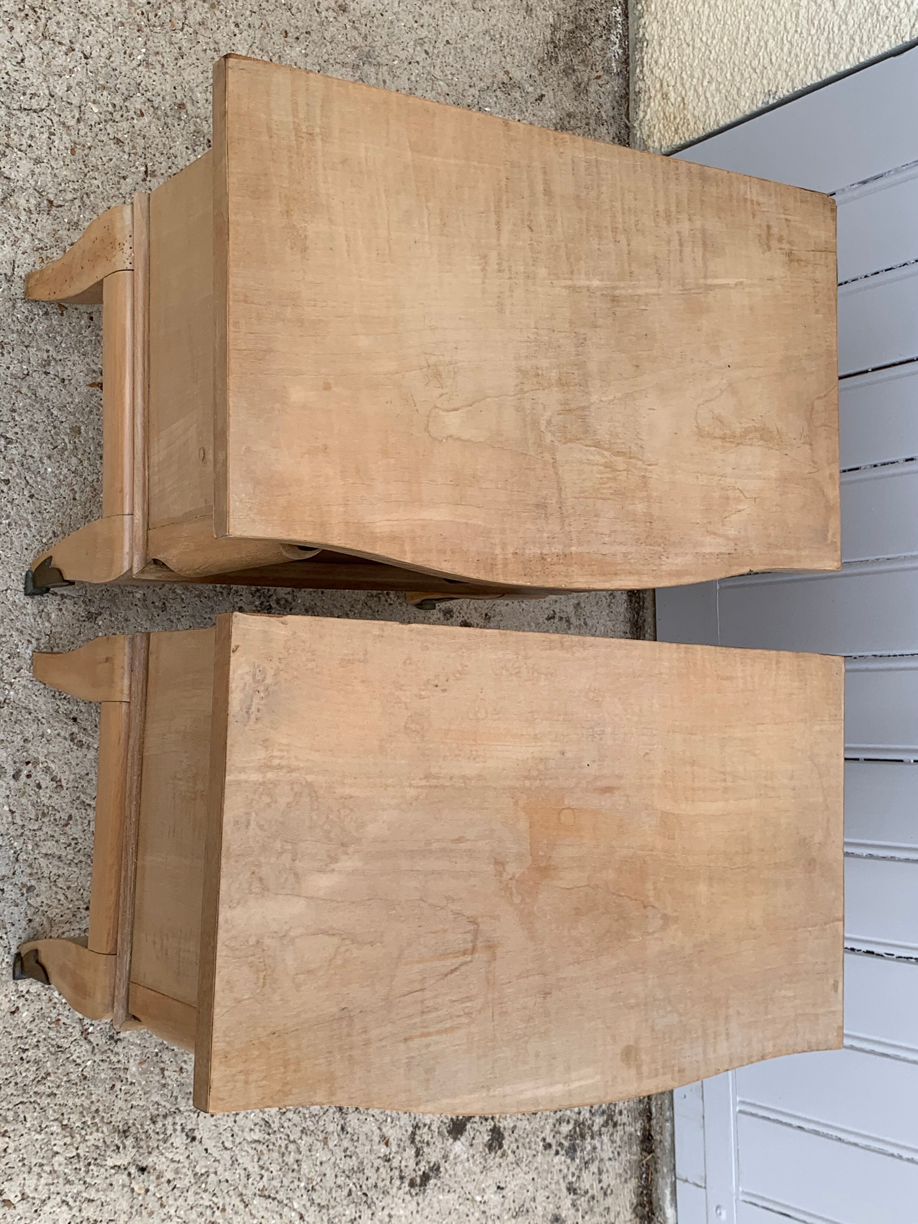 Pair of art deco bedsides