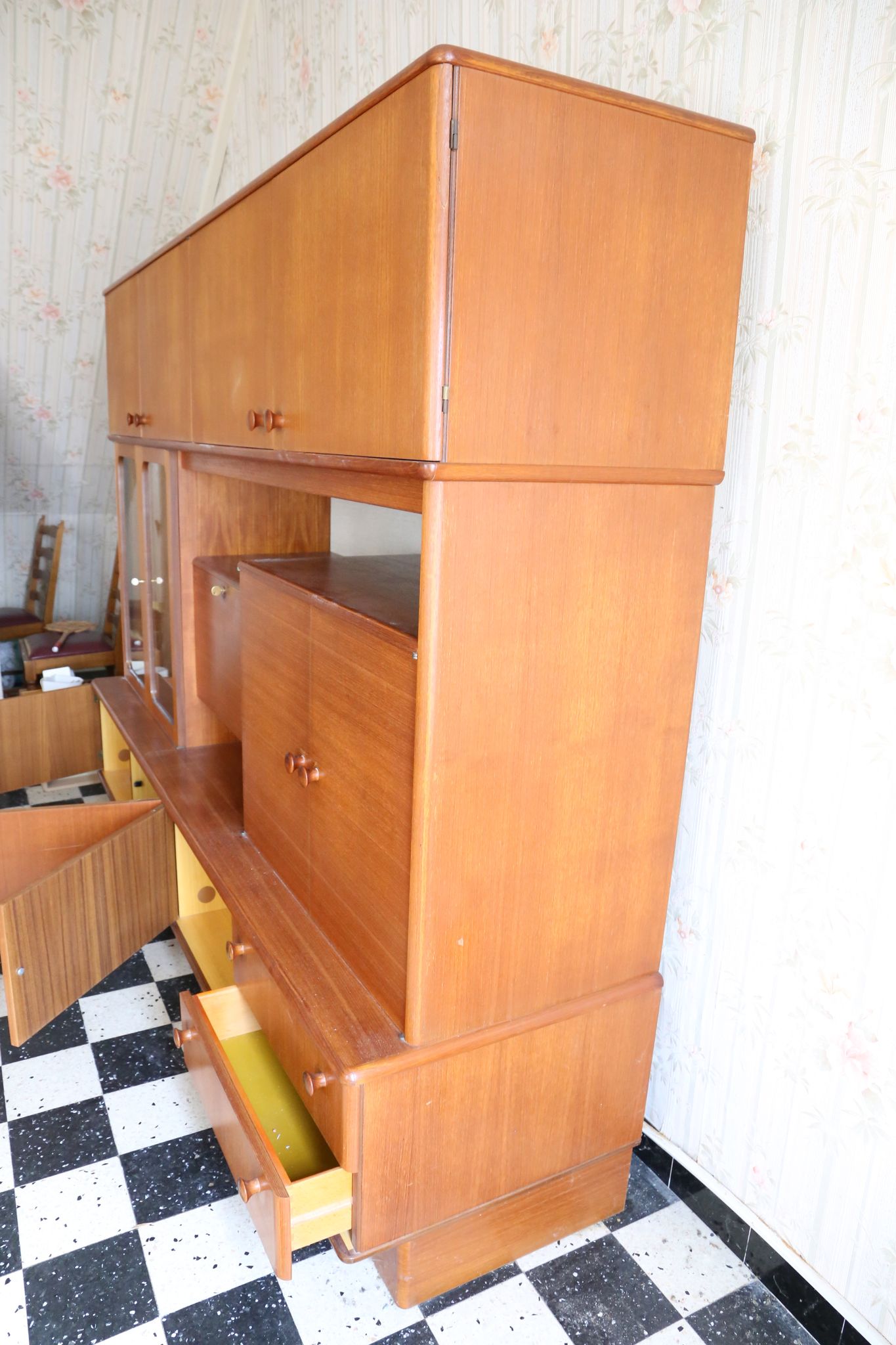 Buffet Living in teak, made in France, 60