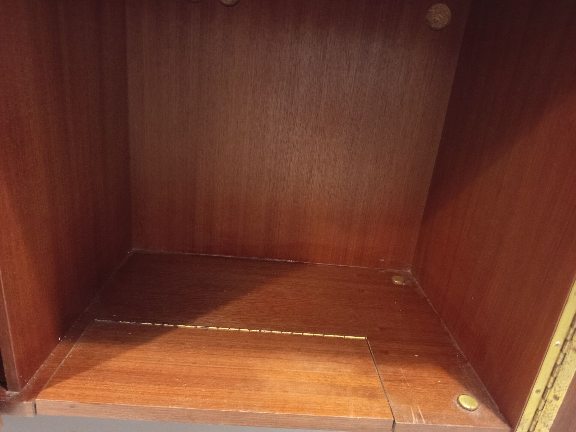 Antique sewing machine cabinet