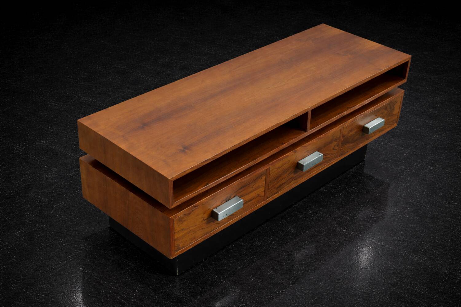 Vintage Mid-Century Scandinavian Modern Ambassador Console with Mirror