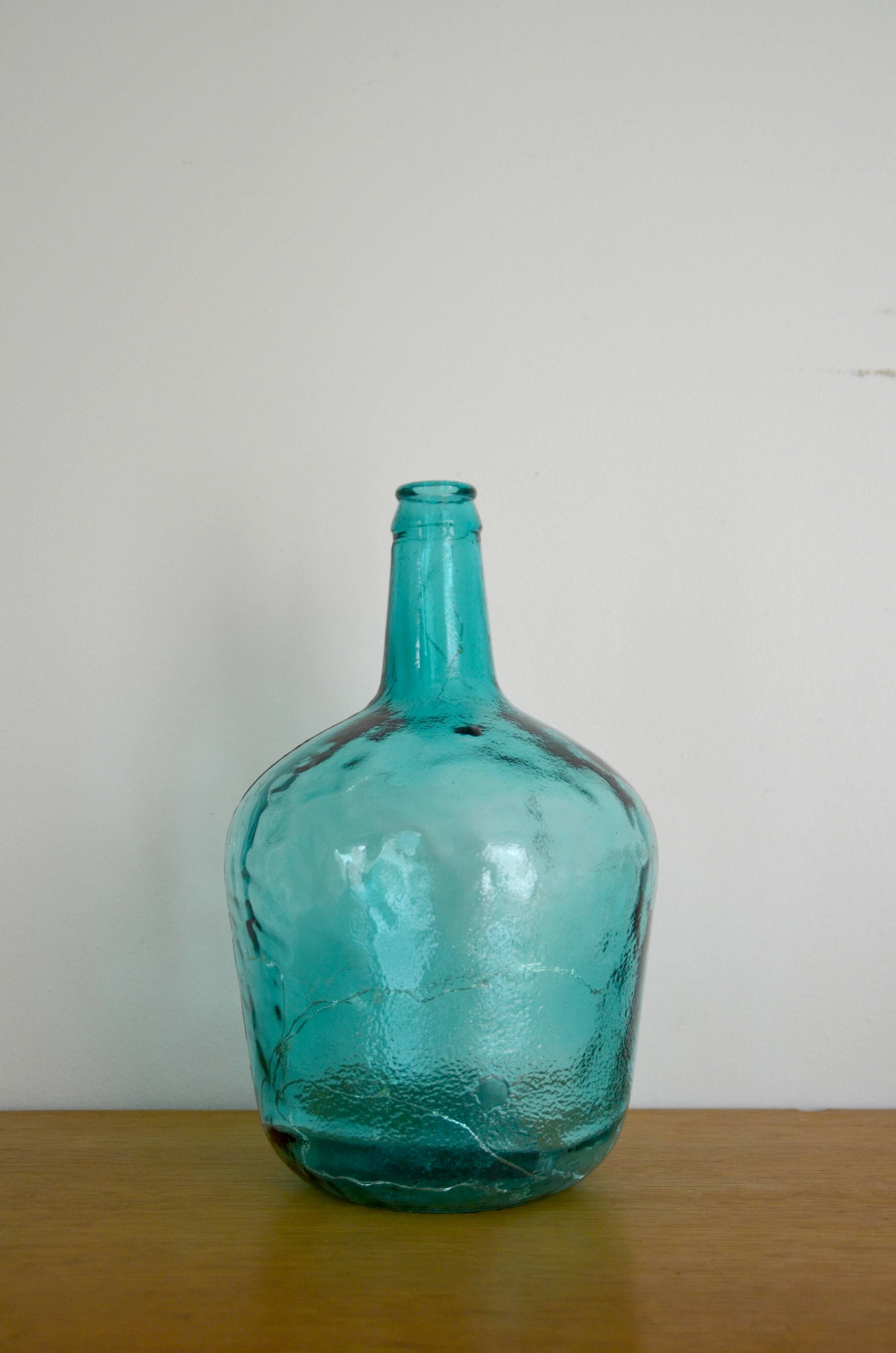 Blue demijohn carboy