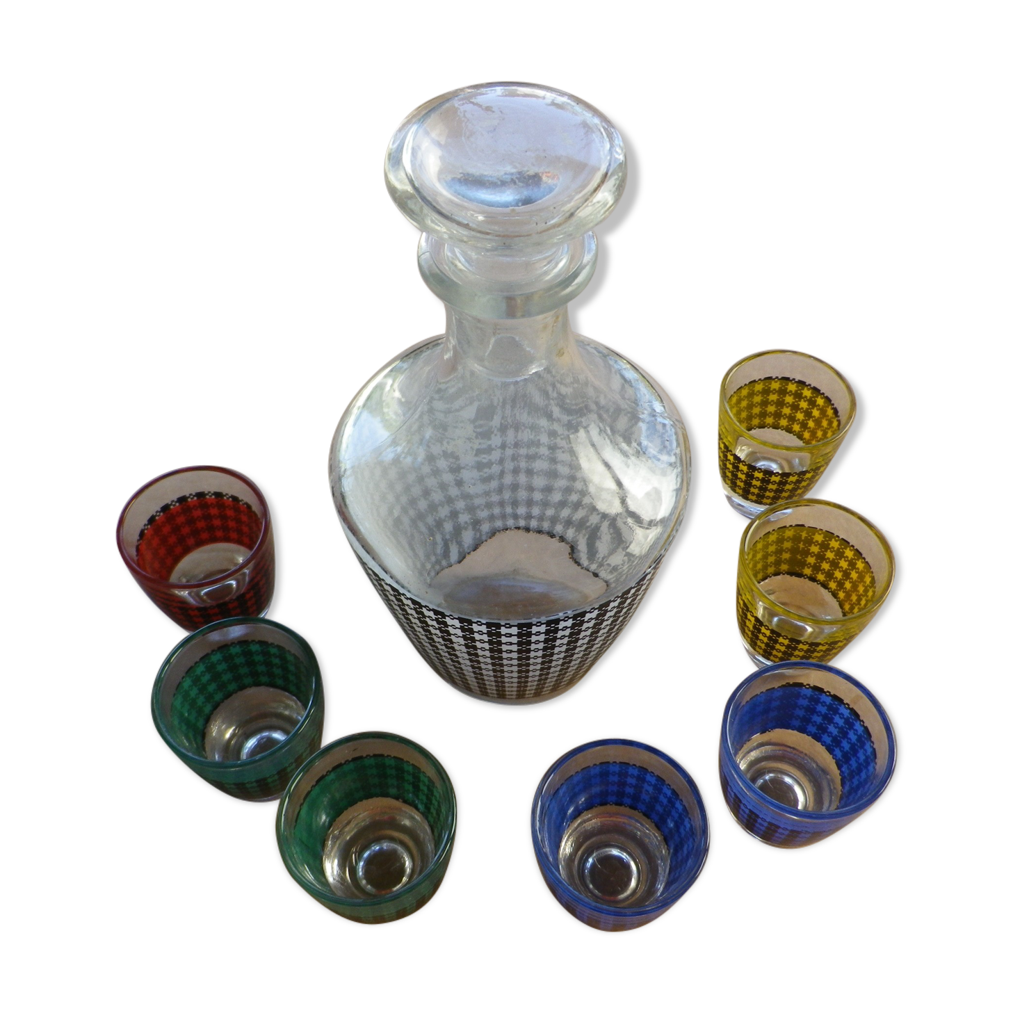 Vintage liqueur service