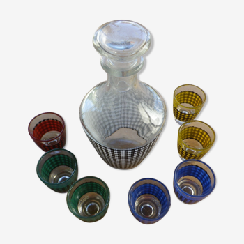 Vintage liqueur service