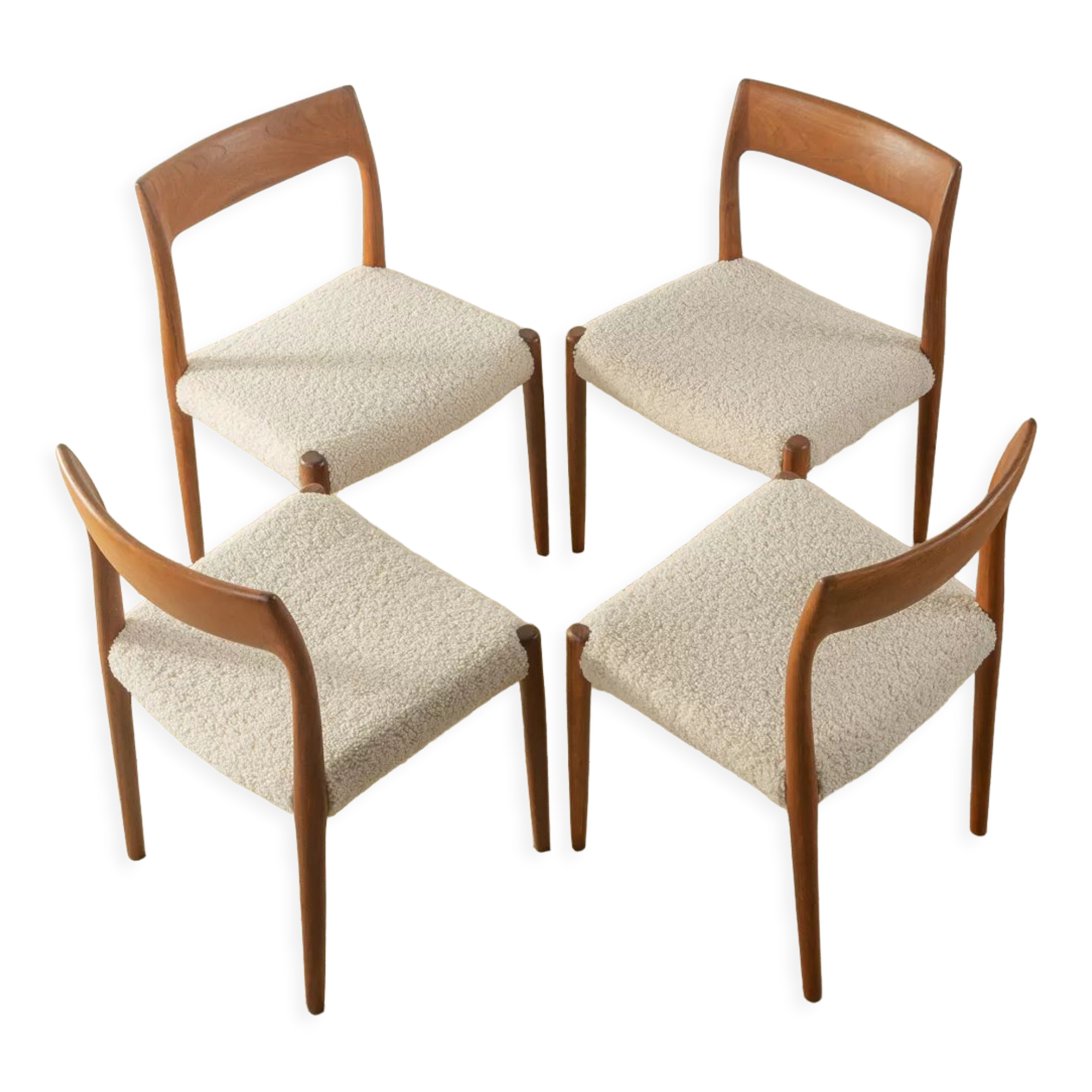 1950s Dining chairs, Nils O. Møller