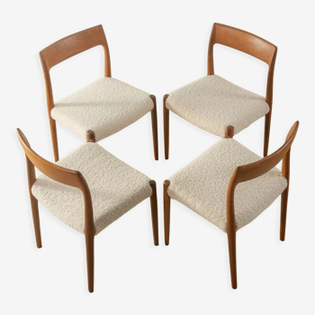 Chaises de salle à manger des années 1950, Nils O. Møller