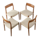 1950s Dining chairs, Nils O. Møller