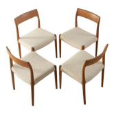 1950s Dining chairs, Nils O. Møller