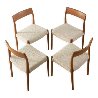 Chaises de salle à manger des années 1950, Nils O. Møller