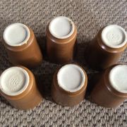 Série de 6 tasses en grès